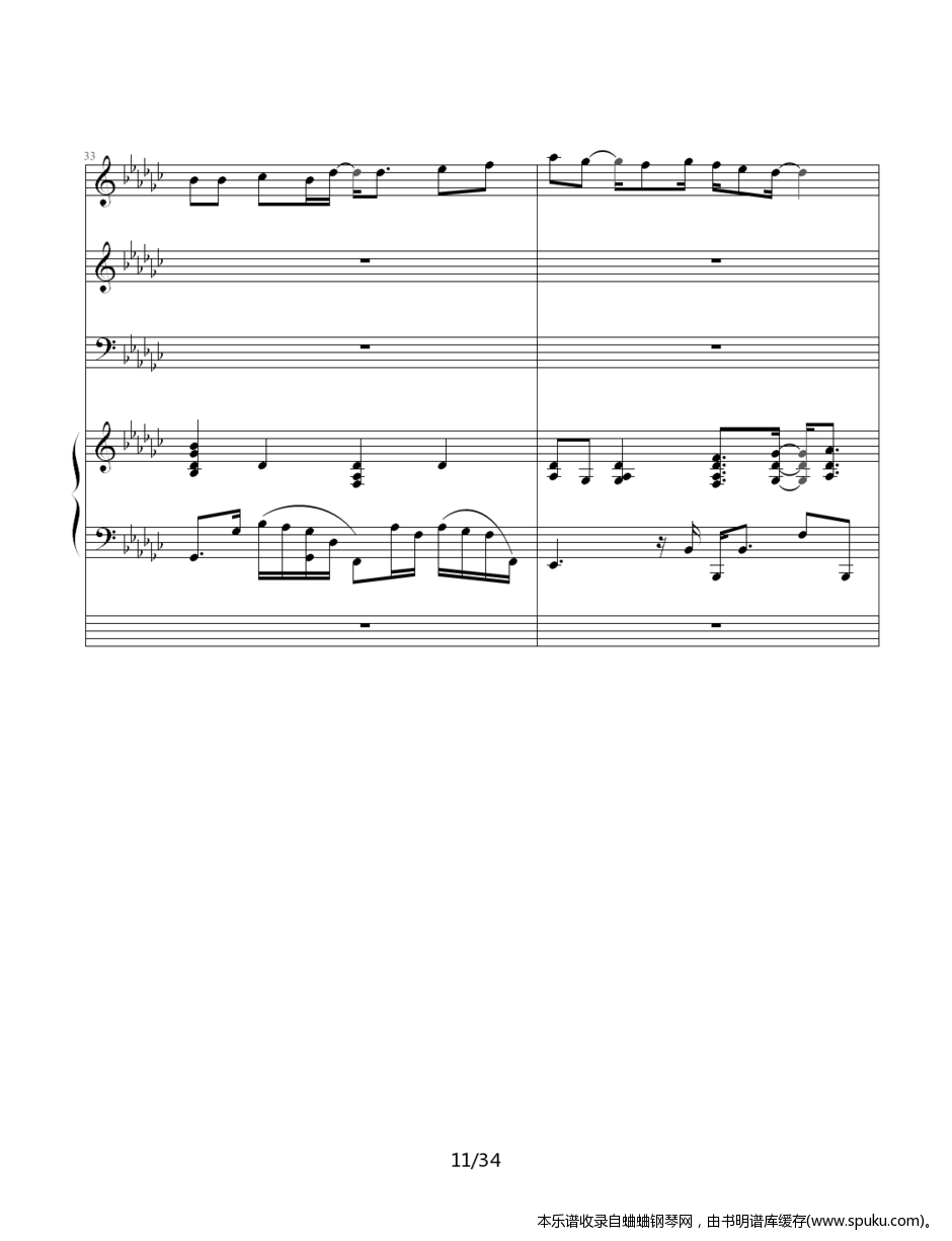 JJ林俊杰歌曲串烧11-钢琴谱-曲谱