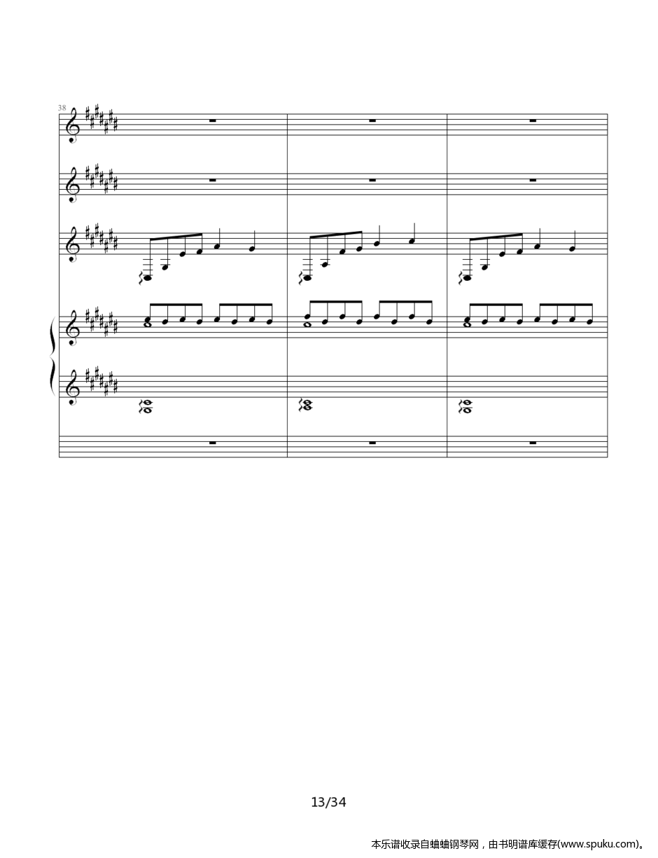 JJ林俊杰歌曲串烧13-钢琴谱-曲谱
