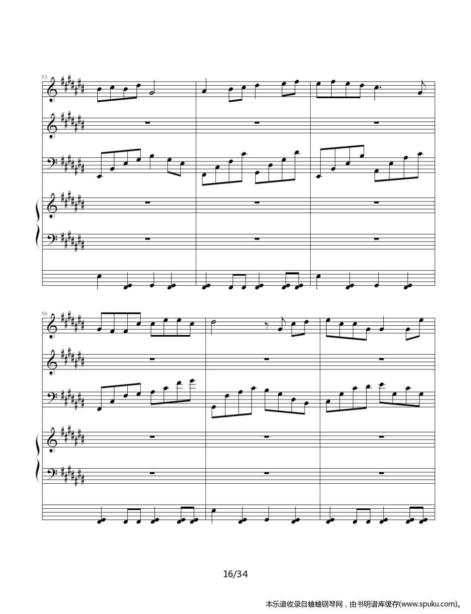 JJ林俊杰歌曲串烧16-钢琴谱-曲谱