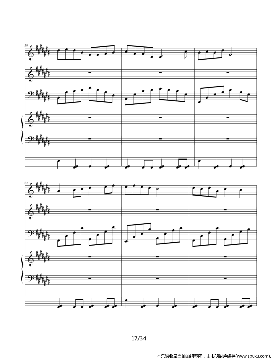 JJ林俊杰歌曲串烧17-钢琴谱-曲谱