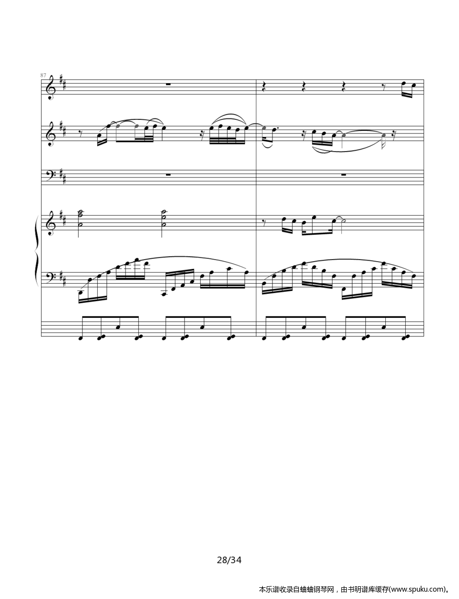 JJ林俊杰歌曲串烧28-钢琴谱-曲谱