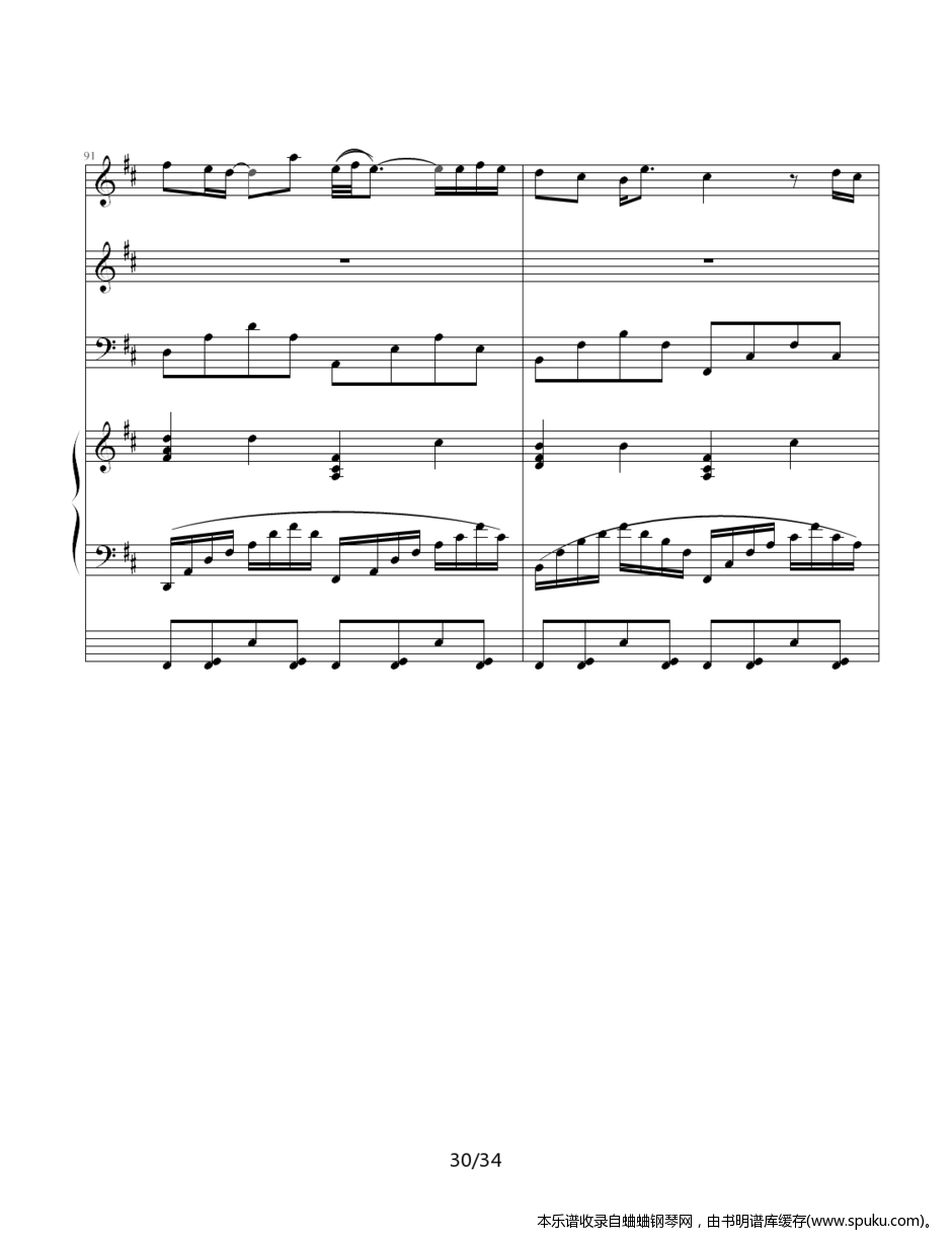 JJ林俊杰歌曲串烧30-钢琴谱-曲谱