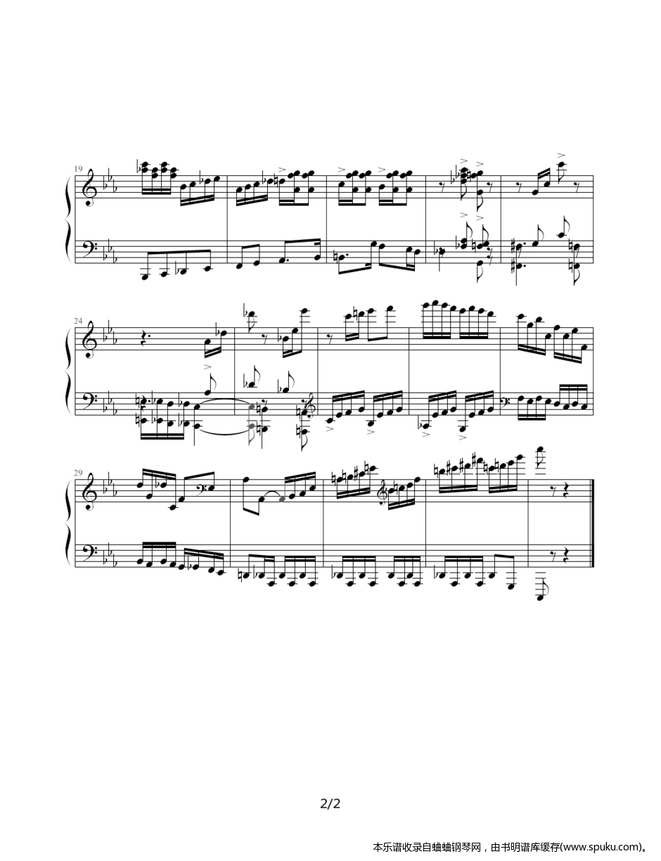 c小调2-钢琴谱-曲谱