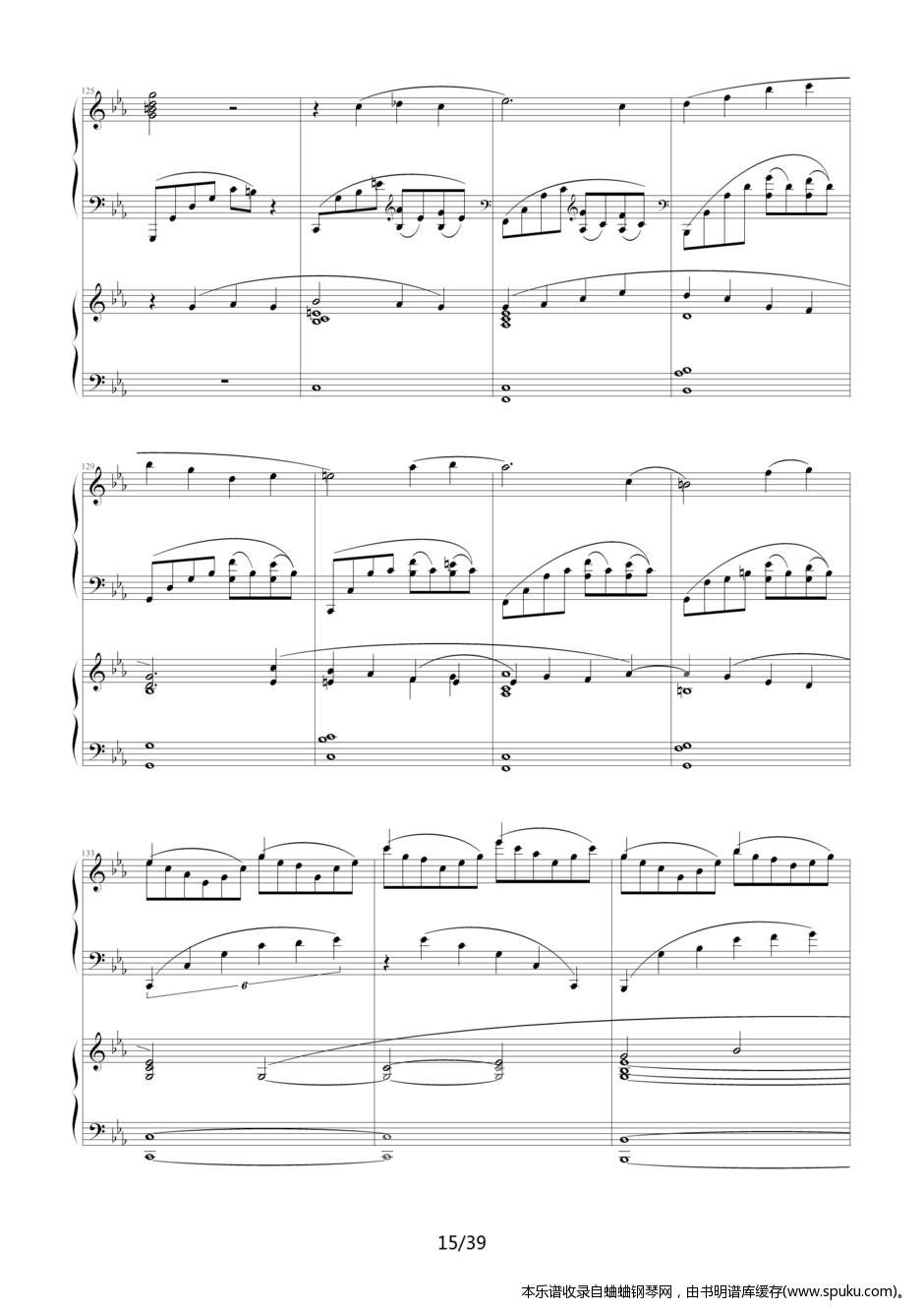 c小调第二钢琴协奏曲15-钢琴谱-曲谱