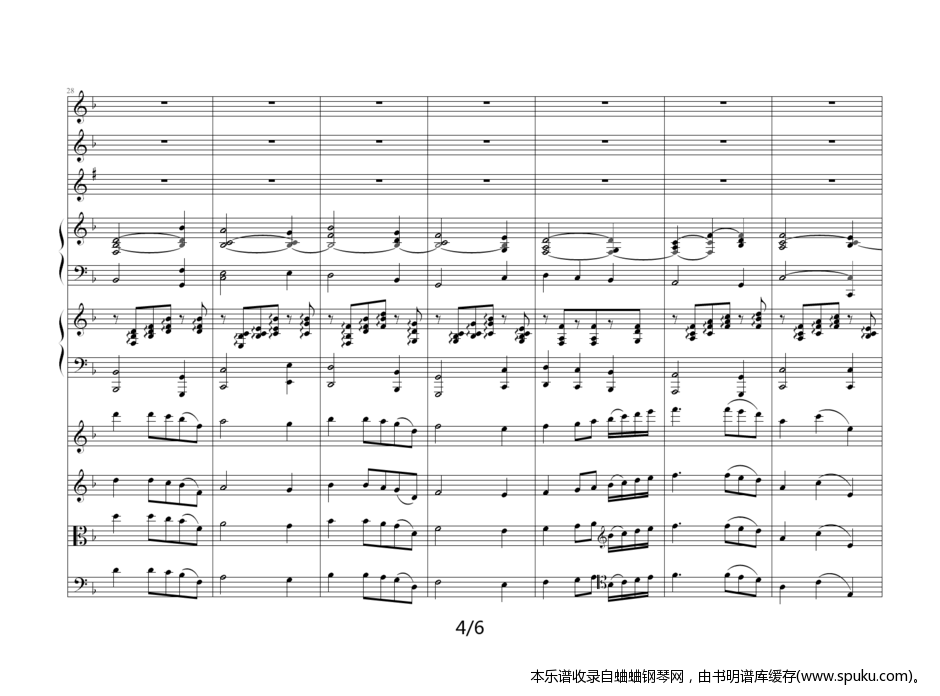 乡间骑士间奏曲4-钢琴谱-曲谱