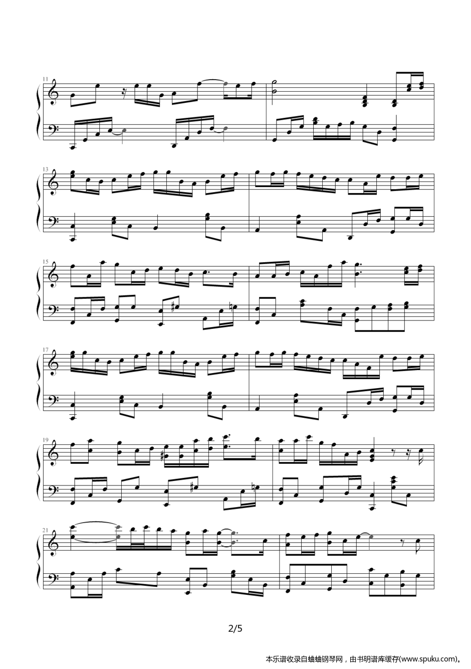 争气2-钢琴谱-曲谱