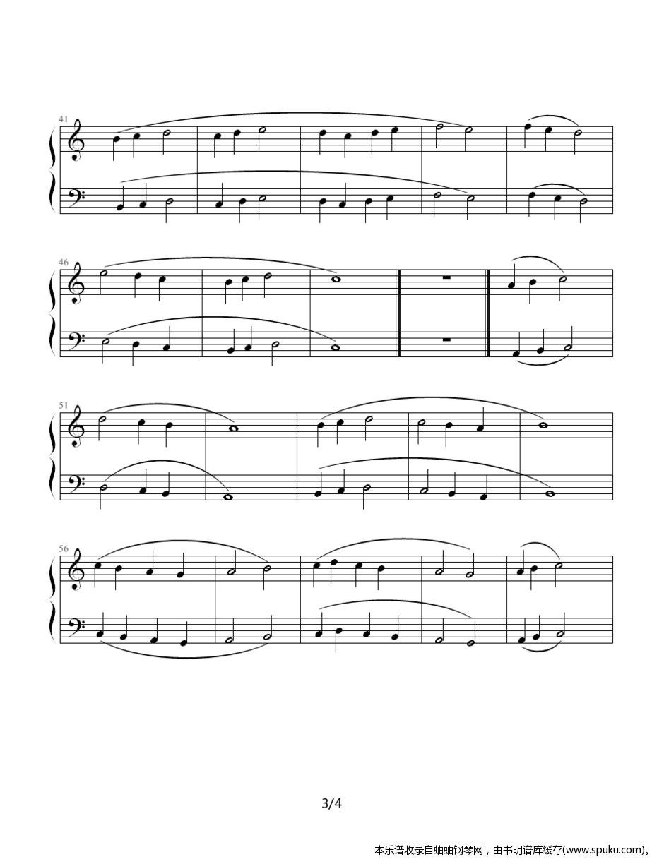 六首齐奏旋律3-钢琴谱-曲谱
