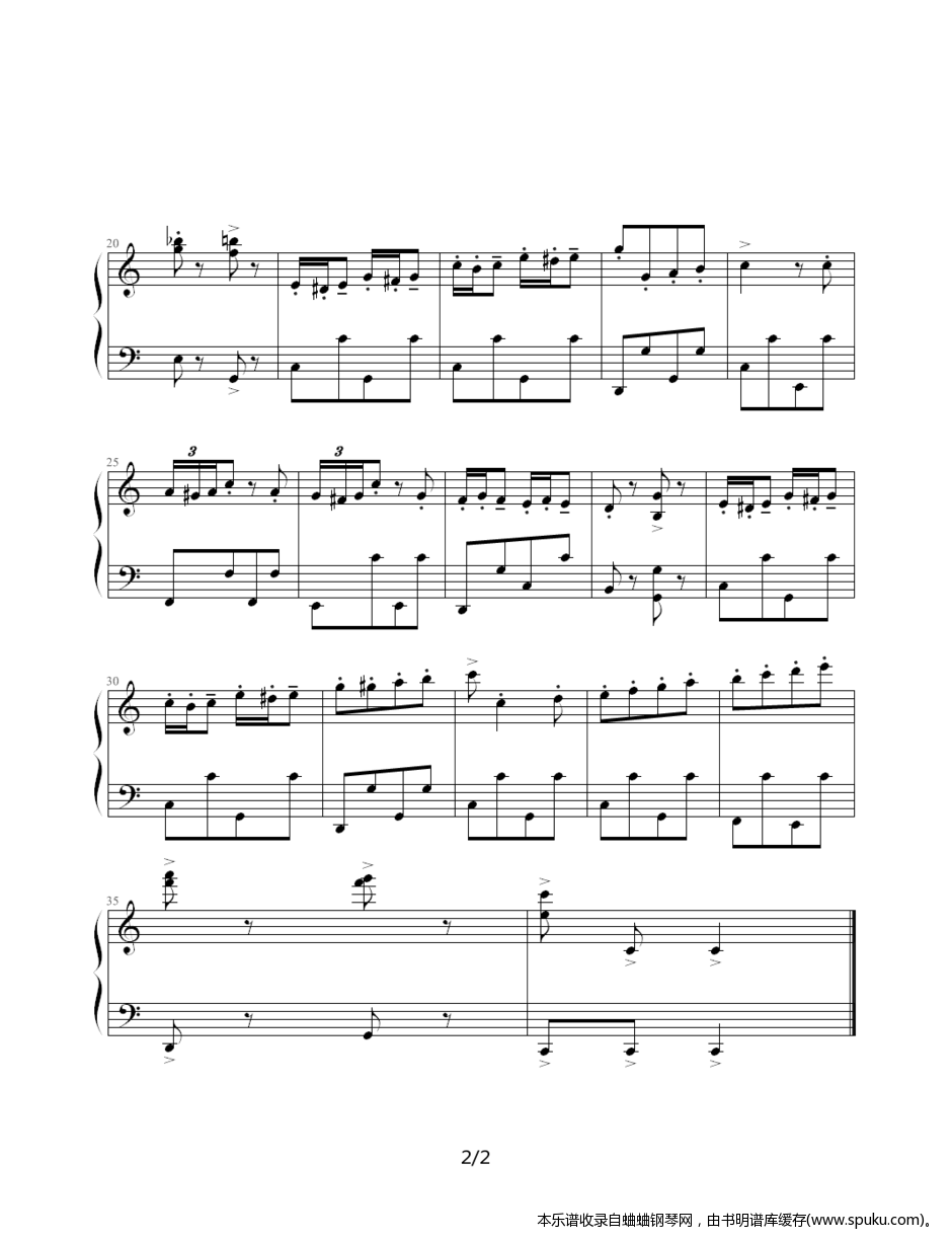 波尔卡2-钢琴谱-曲谱