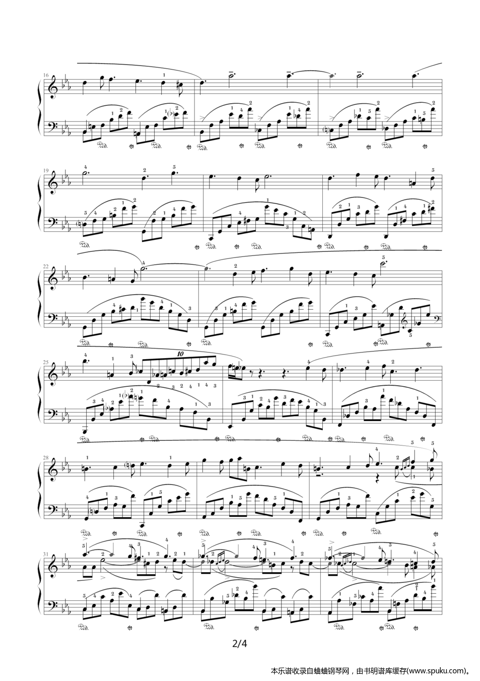 夜曲2-钢琴谱-曲谱