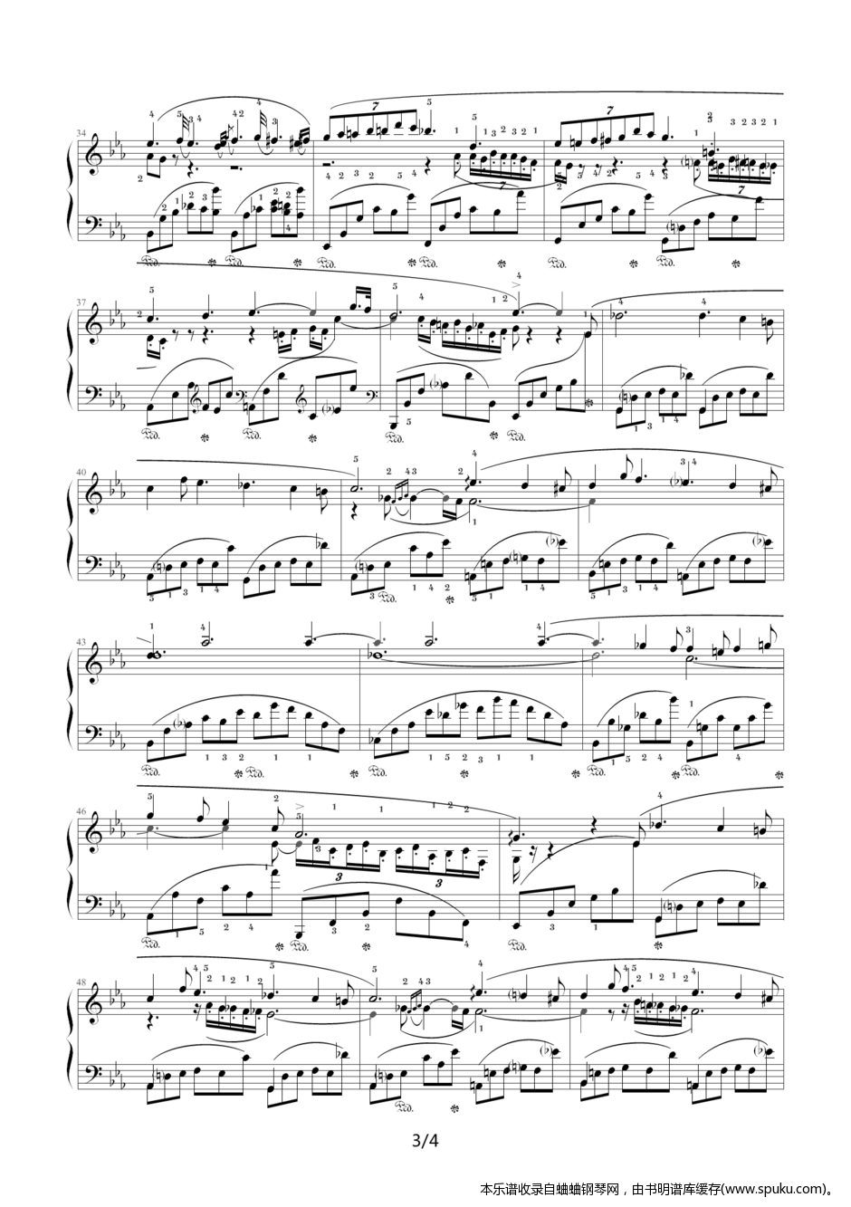 夜曲3-钢琴谱-曲谱