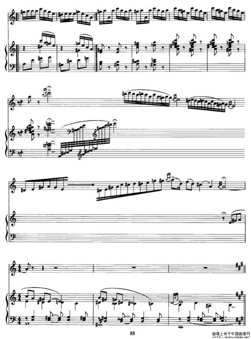 第二二胡狂想曲9-钢琴谱-曲谱