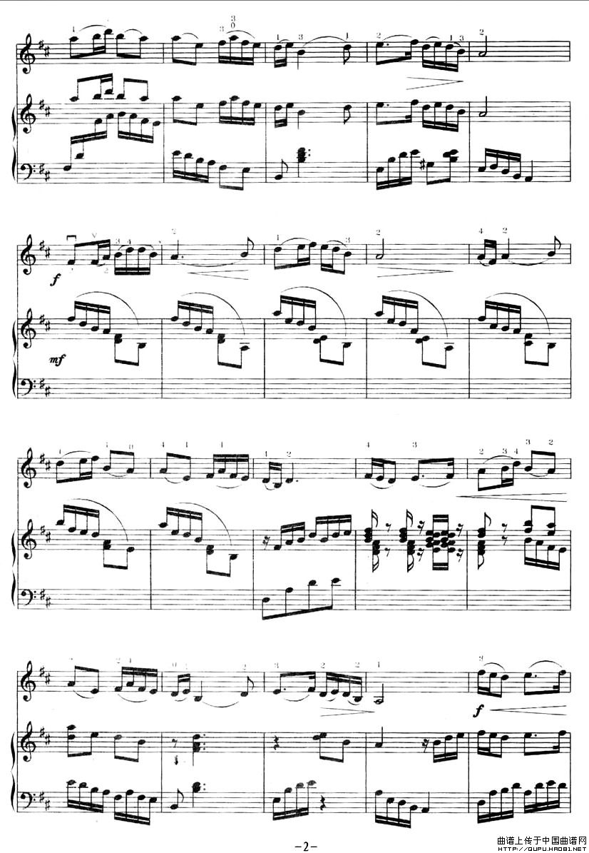 茉莉花2-钢琴谱-曲谱