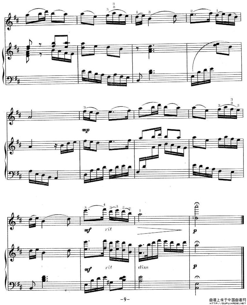 茉莉花9-钢琴谱-曲谱