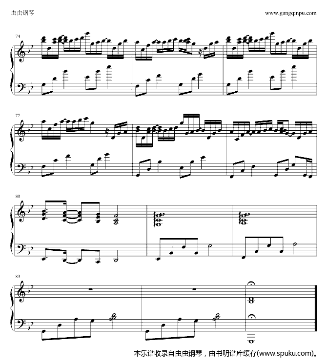 Tegami5-钢琴谱-曲谱