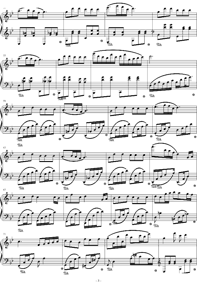 夜之舞3-钢琴谱-曲谱