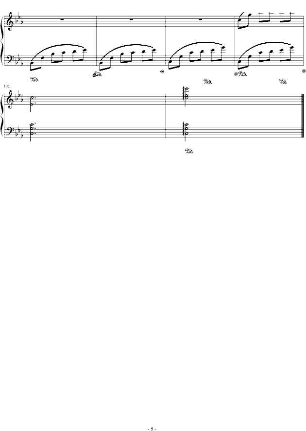 夜之舞5-鋼琴譜-曲譜