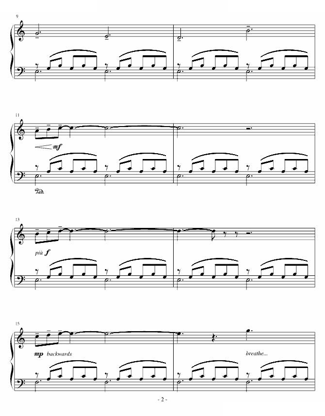 小冥想曲2-钢琴谱-曲谱