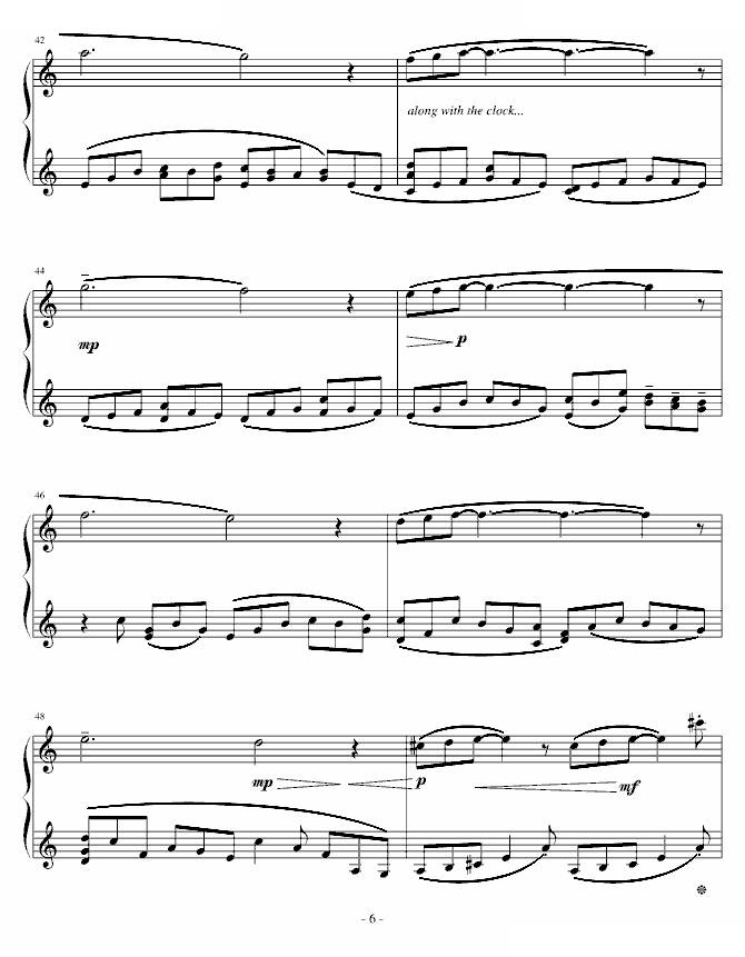 小冥想曲6-钢琴谱-曲谱
