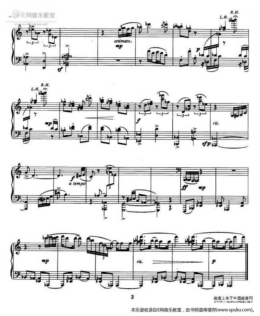 山行-山魁3-钢琴谱-曲谱
