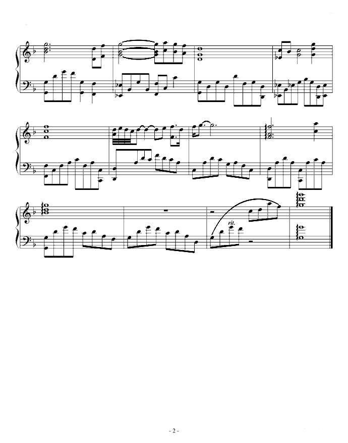 白龙口2-钢琴谱-曲谱