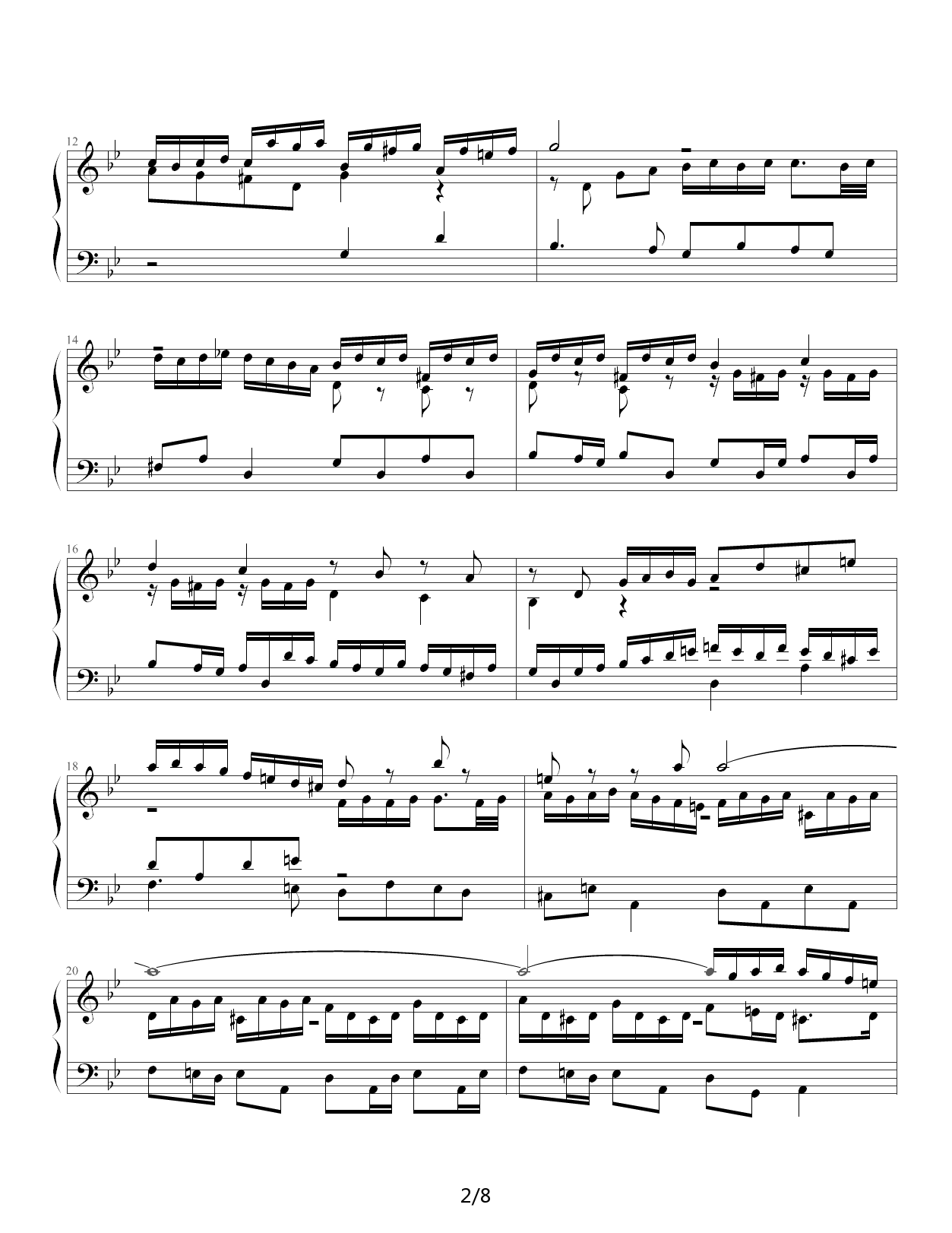 Fugue in G Minor钢琴谱|Fugue in G Minor最新钢琴谱|Fugue in G Minor钢琴谱下载