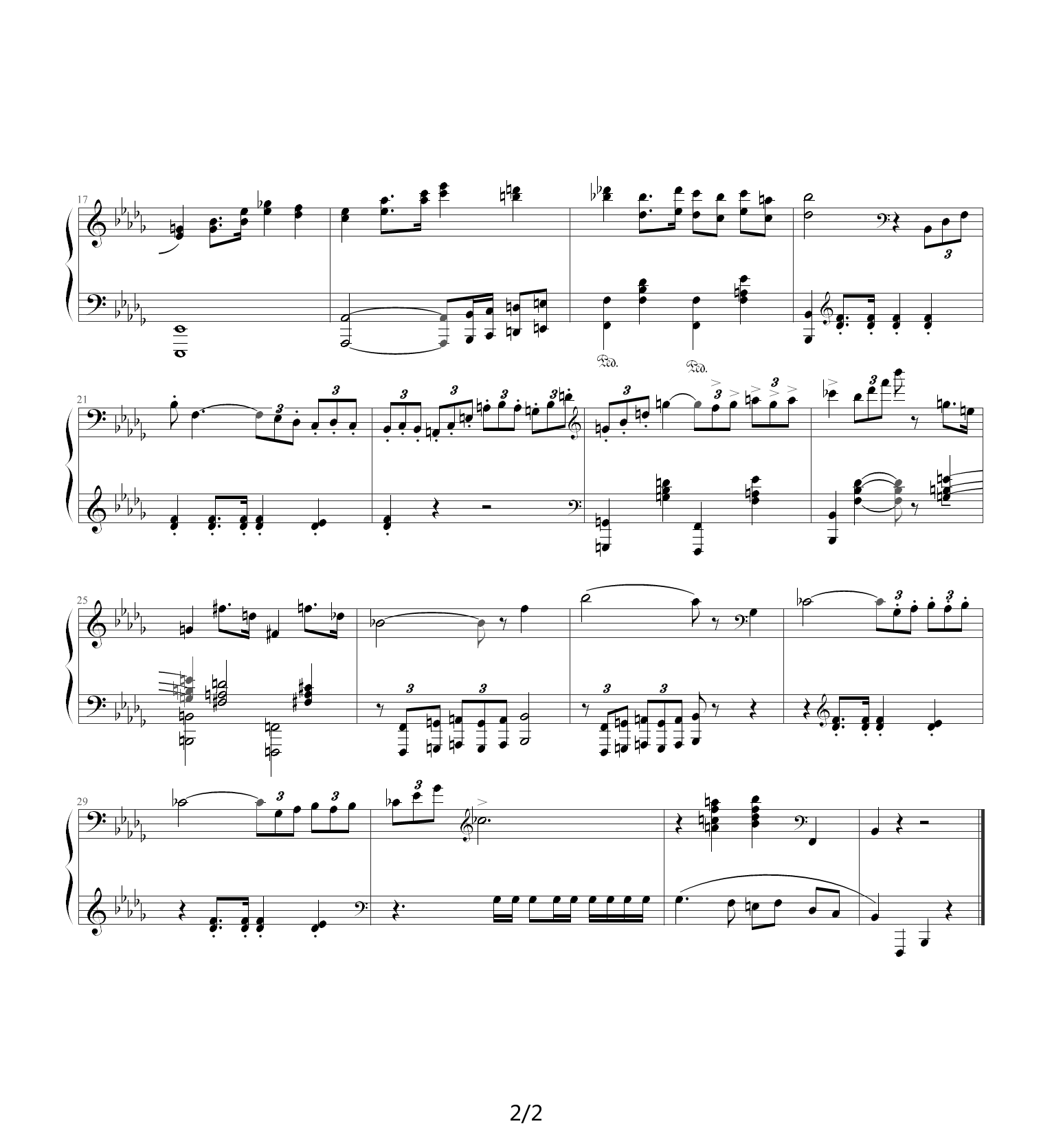 XVI钢琴谱|XVI最新钢琴谱|XVI钢琴谱下载