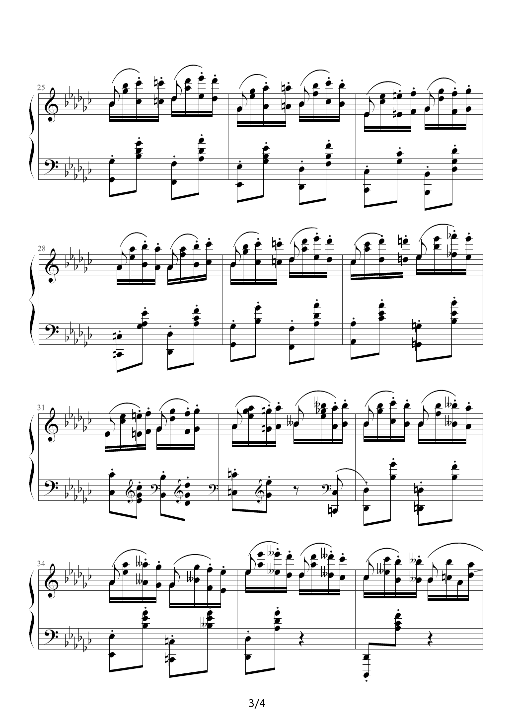 Op25 Nr9钢琴谱|Op25 Nr9最新钢琴谱|Op25 Nr9钢琴谱下载