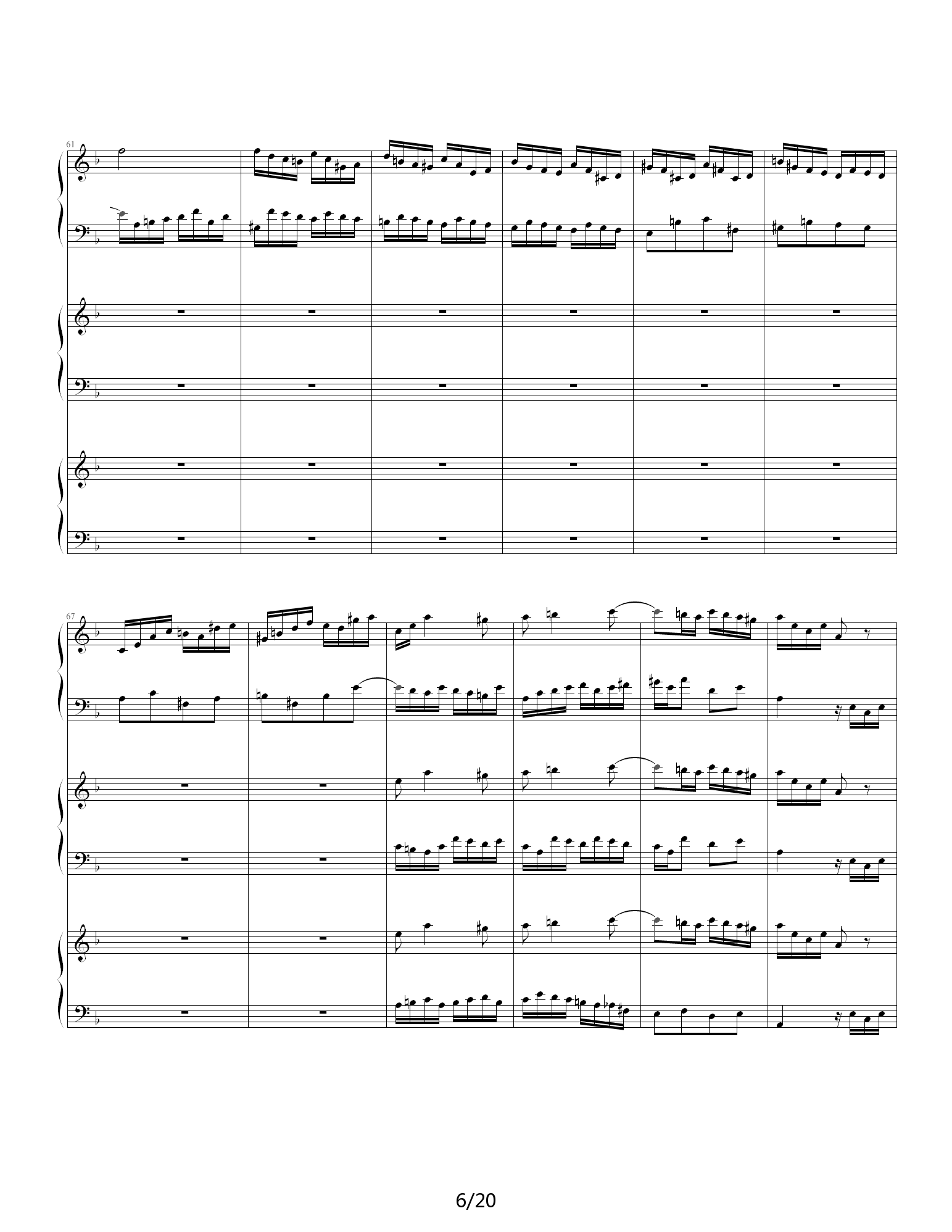 Bwv 1063钢琴谱|Bwv 1063最新钢琴谱|Bwv 1063钢琴谱下载