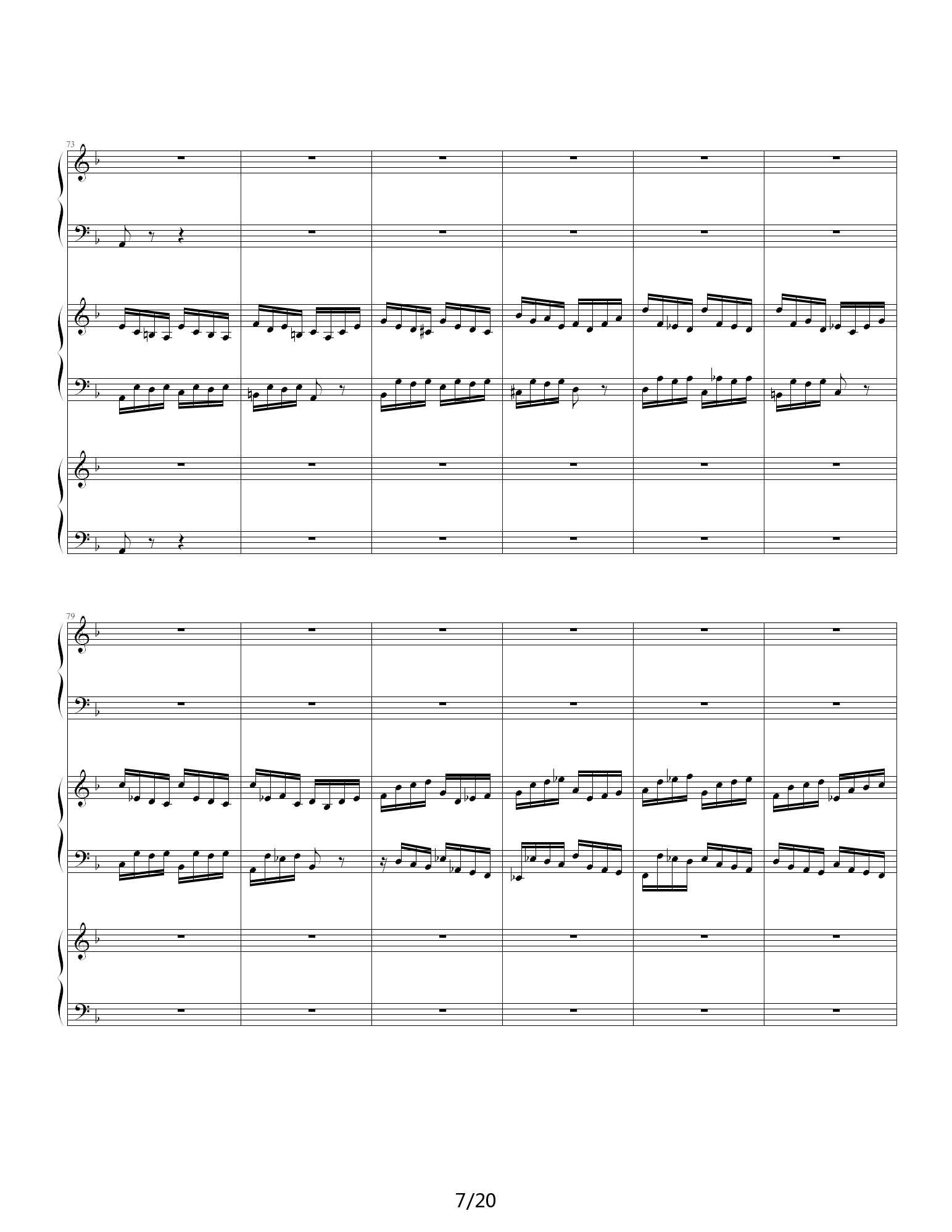 Bwv 1063钢琴谱|Bwv 1063最新钢琴谱|Bwv 1063钢琴谱下载