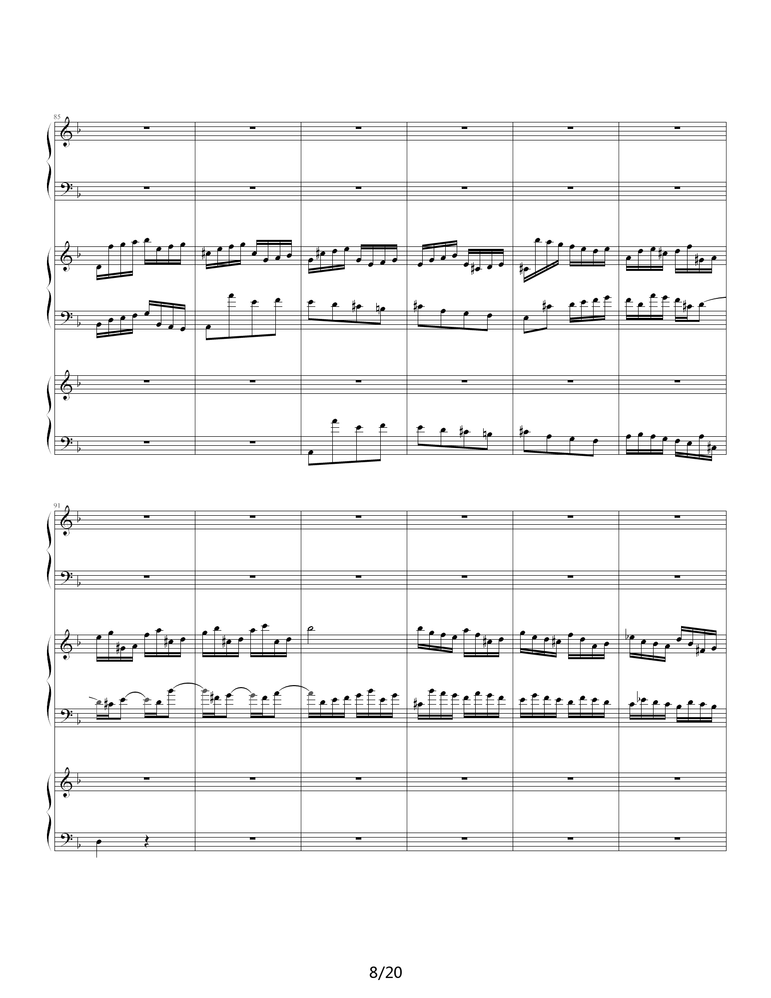 Bwv 1063钢琴谱|Bwv 1063最新钢琴谱|Bwv 1063钢琴谱下载