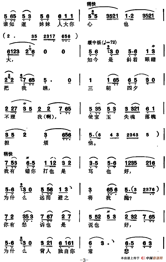 想当初妹妹从江南初来到简谱|想当初妹妹从江南初来到最新简谱|想当初妹妹从江南初来到简谱下载